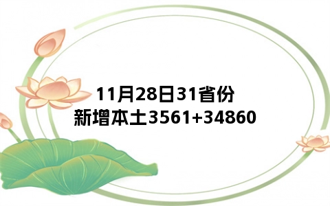 11月28日31省份新增本土3561+34860