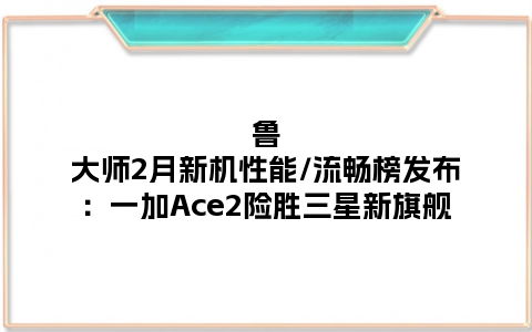 鲁大师2月新机性能/流畅榜发布：一加Ace2险胜三星新旗舰
