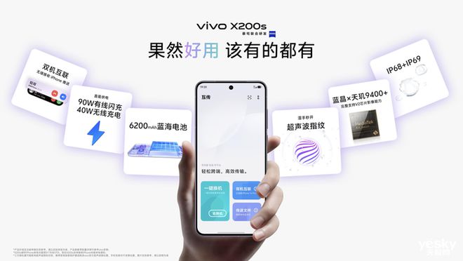 最强苹替vivo X200s开售，首日预售销量为X200同比277%