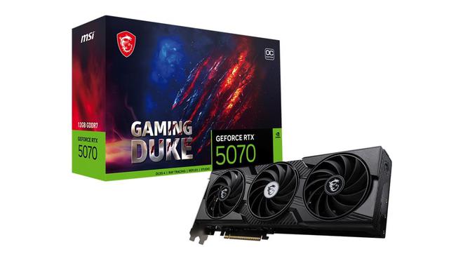微星发布RTX 5070 GAMING DUKE 3X显卡：全黑外观，符合SFF-Ready规范
