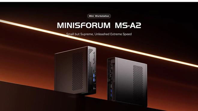 Minisforum推出MS-A2迷你工作站：16核锐龙9，半高独显，双2.5G+双10G网口